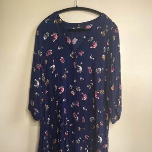 2XL Reitman’s Floral Long Sleeve Dress